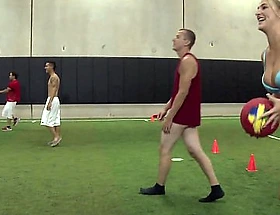 Young teens behave oneself strip dodgeball on college rules cr12385