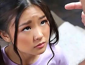 Tiny asian schoolgirl gets caught messing around - legal age teenager porn