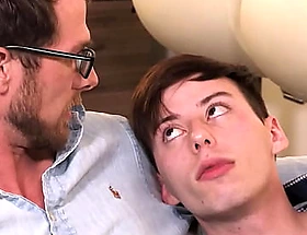 Bullied twink step son pleasured by step padre after a bad day
