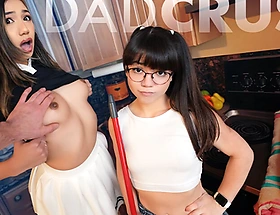Step Lassie Seems Hesitant To Suck Her Stepdad's Dick, Balk She Goes For It Anyway - DadCrush