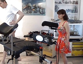 Young Submissive Partisan Ordinary and Impregnated on Gynecological Chair