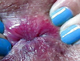 extreme closeup anal unfathomable cavity fingering asshole