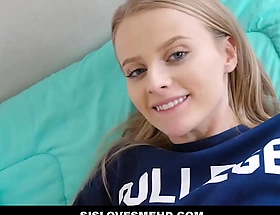 Blonde Tiny Teen Stepsister Paris White Punished By Stepbrother Be expeditious for Wearing His College Shirt POV