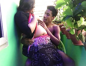 Bhabhi increased by Devar have romantic sex aloft be transferred to balcony.