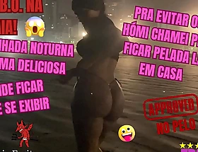 Maior B.O. na praia! Na caminhada noturna cruzo uma deliciosa que decide ficar pelada e se exibir. Pra evitar os hómi chamei pra ficar pelada lá em casa - Completo no White-hot