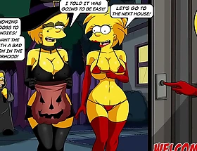 Titties Halloween Night! Simpsons Porn! Simptoons!