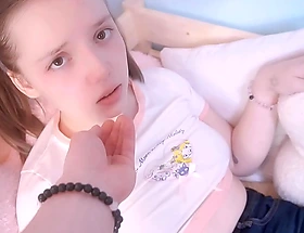 ROUGH SEX all round TEEN GIRL and CREAMPIE to a BALD PUSSY off out of one's mind deport oneself DADDY
