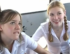 In The Schoolbus-2 cute with no holds barred and fuck . HD