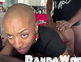 Bald Ebony Anal Submissive Slut Gets Her Arsehole Destroyed by BBC!