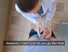 Young russian doctor gave me a oral stimulation before appointment! (ASMR POV)