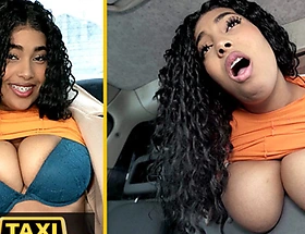 Work Taxi OMG those are Having it away Massive Tits and Huge Pain in the neck
