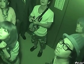 Emergency stop! Trapped in a sealed elevator, she’s mercilessly gang-used with no escape.