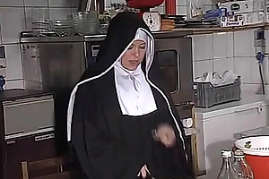 German nun fucked into ass thither larder